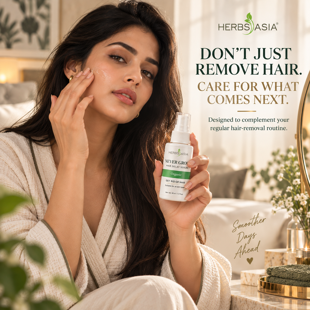 Herbsasia™ Never Grow Hair Delay Serum (Pack Of 2)
