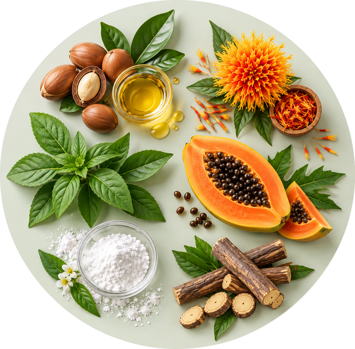 Botanical Ingredients. Thoughtfully Chosen